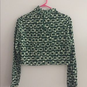 Vintage half zip top